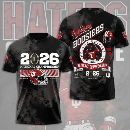 Discover Hoosiers Football 2026 National Championship 3D Apparel