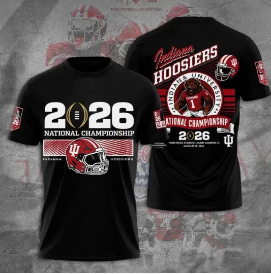Discover Indiana Football 2026 National Championship 3D Shirt S-5XL Style6