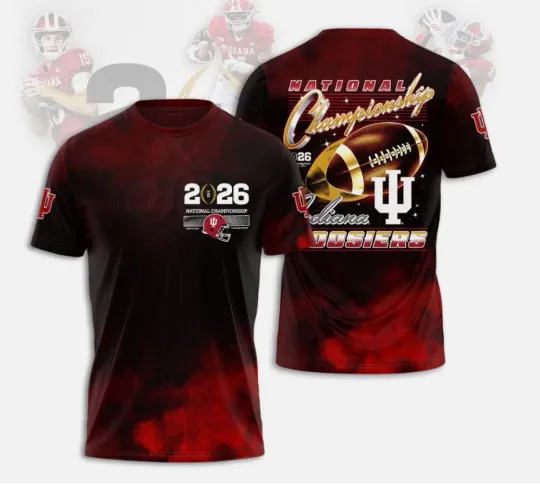 Discover Indiana Football 2026 National Championship 3D Shirt S-5XL Style1