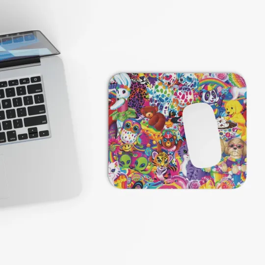 Discover Lisa Frank Inspired Mouse Pad (Rectangle)