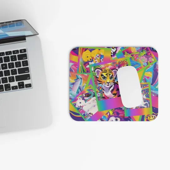 Discover Lisa Frank Inspired Mouse Pad (Rectangle)