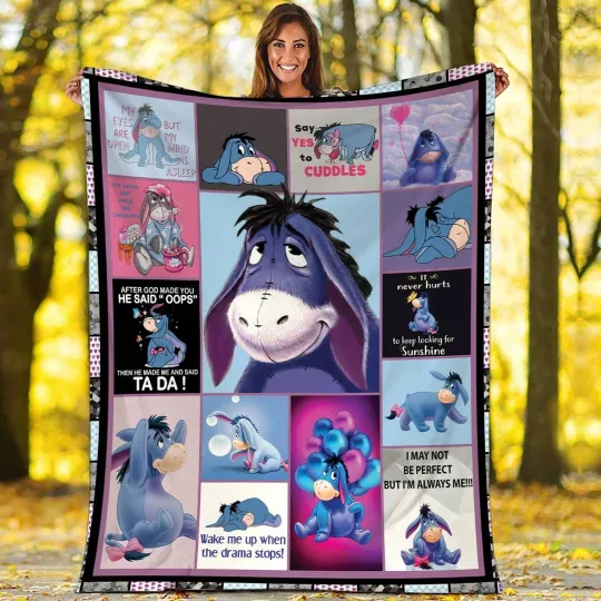 Discover Eeyore Blanket Eeyore Pooh Bear Fleece Blanket Winnie The Pooh Fleece Blanket