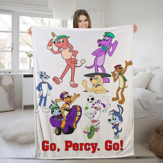 Discover Personalized Go Dog Go Fleece Blanket, Baby Blanket, Custom With Name Blanket