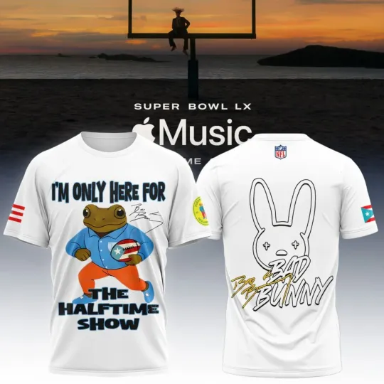 Bad Buny Super Bowl LX Halftime Show 3D T-Shirt