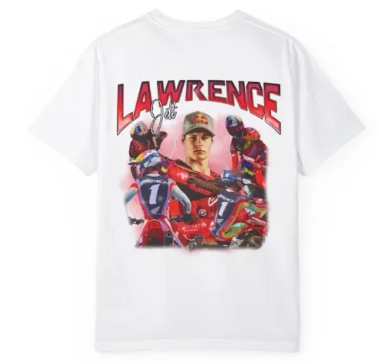 Discover Jett Lawrence Supercross T-shirt: Unisex Motorcycle Racing Tee
