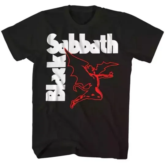 Black Sabbath Creature T-Shirt Men Rock Band Tee Black