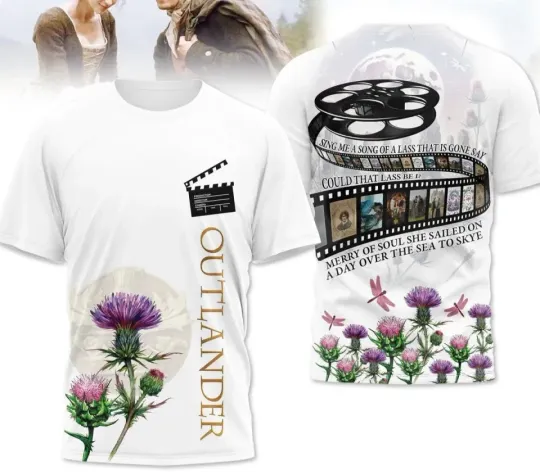 Discover Outlander Sing Me A Song Of A Lass That Is Gone Say 3D T-Shirt