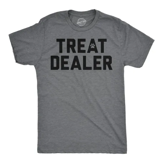 Discover Mens Funny T Shirts Treat Dealer Sarcastic Pet Lover Graphic Novelty Tee for Men