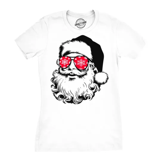 Discover Womens Funny T Shirts Merry Vibes Sarcastic Christmas Graphic Novelty Santa Tee