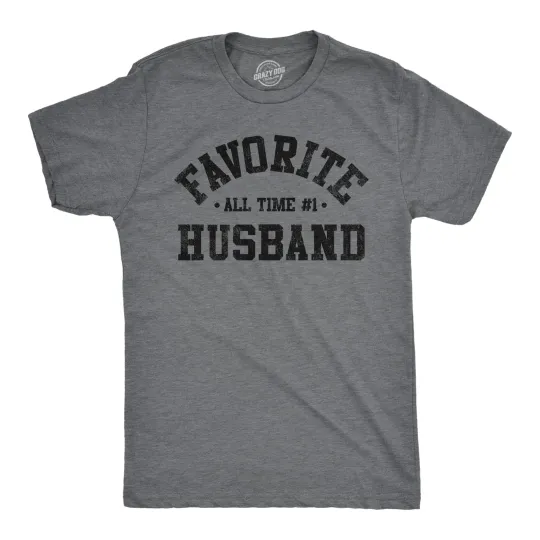 Discover Mens Favorite All Time Husband T Shirt Funny Sarcastic Married Graphic Novelty