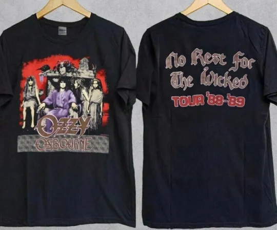 1988 Ozzy Osbourne No Rest For The Wicked Tour T-Shirt