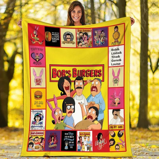Discover Bob? Burgers Fleece Blanket Tina Belcher Linda Belcher Bob? Burgers Family