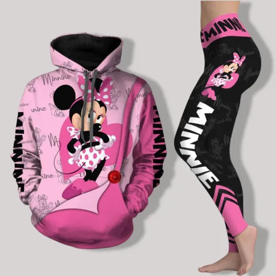 Discover Minnie Mouse 3D Hoodie and Leggings Set