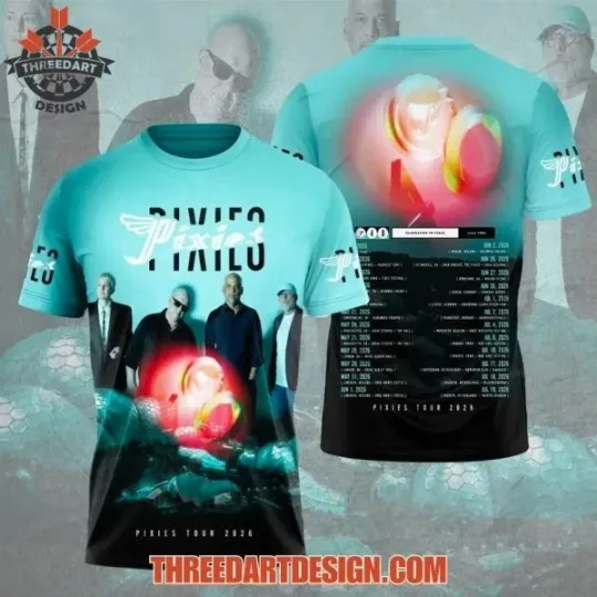 Discover Pixiies Tour 2026 All Over Print 3D T-shirt Gift For Fan
