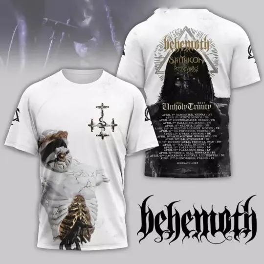 Behemoth The Unholy Trinity Ready For 2025 AOP 3D T-shirt
