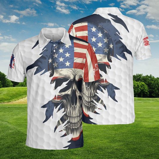 Discover One Nation Under God American Flag Jesus Christian Patriotic Polo Shirt, Veteran's Gift