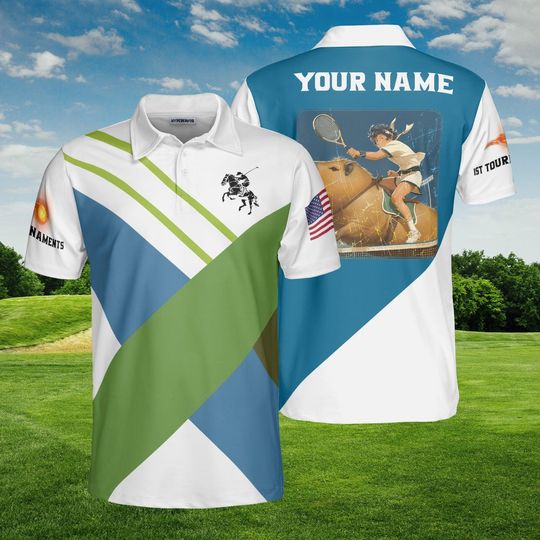 Discover Funny Capybara Tennis Polo Shirt, Personalized Name, Tennis Player Gift