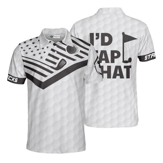 Discover Id Tap That Golf Polo Shirt, Funny Mens Moisture Wicking Golf Shirt, Golfer Gift