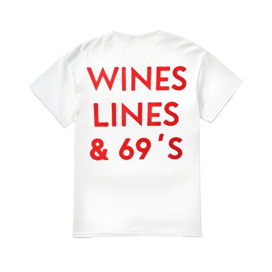 Discover Wines Lines & 69's Back Side T-Shirt
