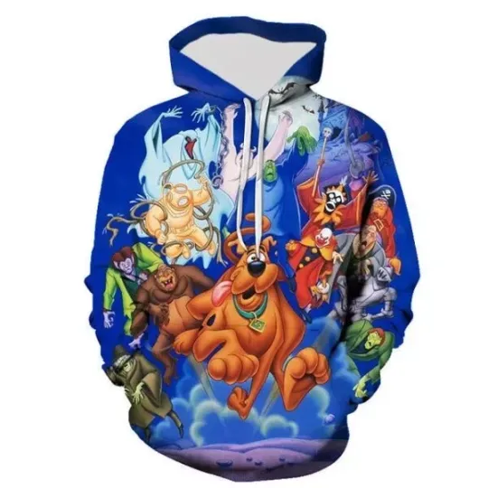 Scooby Doo Friends Running Where Are You 3D Hoodie, Gift for Friends