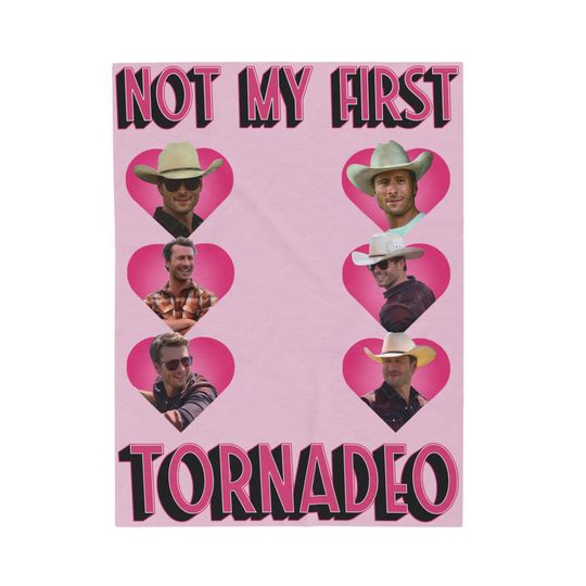 Discover Tyler Owens Twisters Pink Heart Fleece Blanket