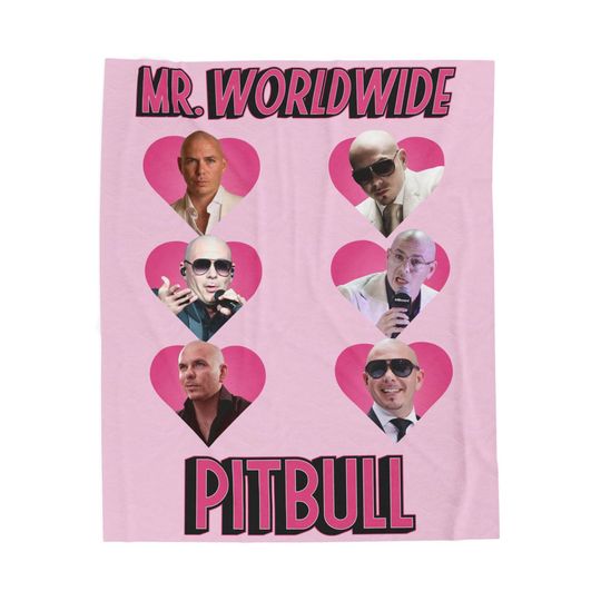 Discover Mr Pitbull Velveteen Blanket