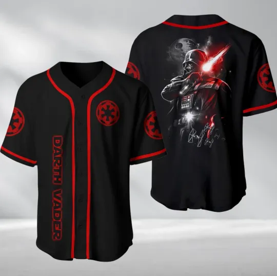 Discover Darth Vader Star Wars 3D Baseball Jersey Shirt All Over Print Christmas Day Gift