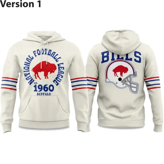 Discover Bills National Football League 2025 2026 est 1960 Hoodie Size S-5XL