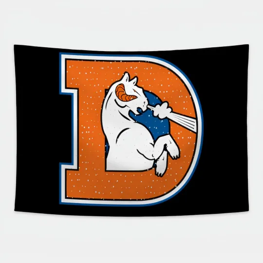 Denver Broncos Football House Flag