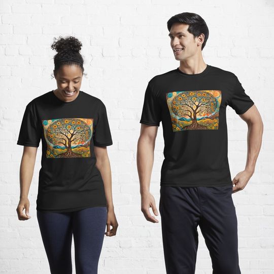 Discover Tree of life in Spring Active T-Shirt