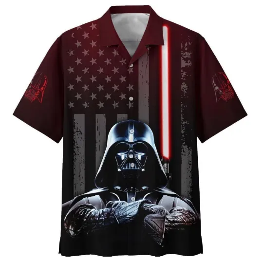 Discover Star Wars Darth Vader American Flag 3D HAWAII SHIRT US Size Christmas Gift