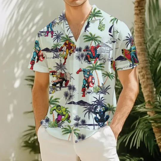 Discover Marvel Avengers Hawaiian Shirt
