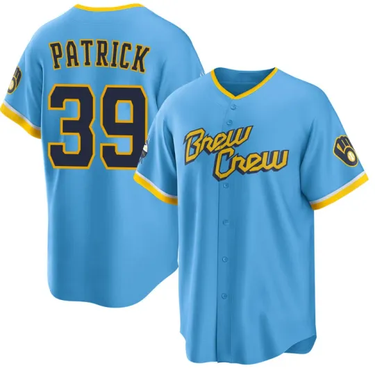 Chad Patrick Brewers Polyester Gift For Fan Baseball Jersey US1666