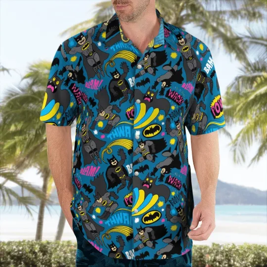 Batman in Battle Hawaiian Shirt