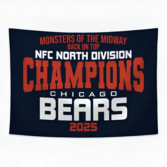 Discover For Chicago Football fans 3x5 ft Garage Decor Good Flag - football Wall Banner