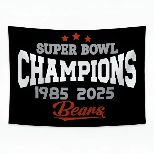 Discover For Chicago Football fans Garage Decor Ideal Flag - football Wall Banner