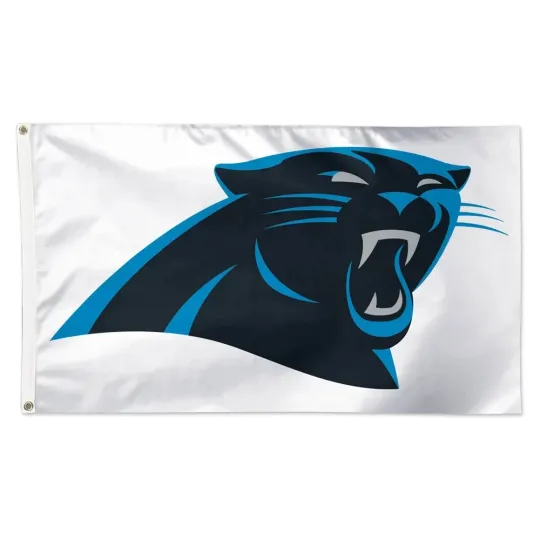 Discover Carolina Panthers Football fans 3x5 ft White Flag - Ideal football Gift Banner
