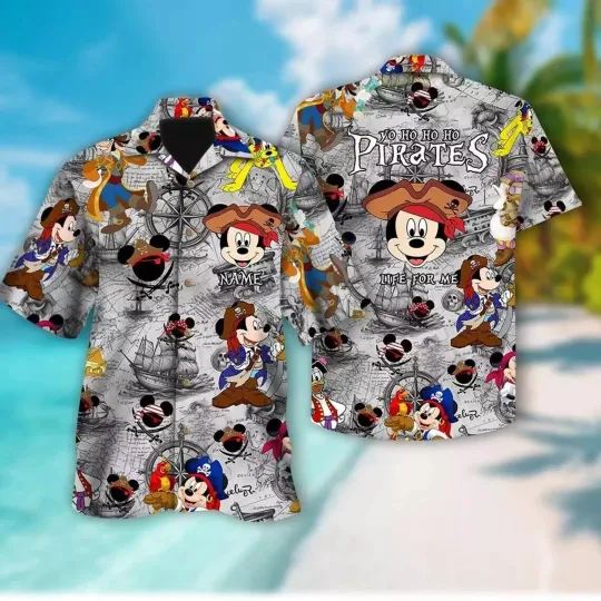 Discover Personalized Mickey Mouse Summer Hawaiian Shirt