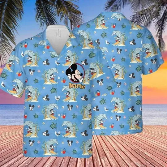 Discover Personalized Mickey Mouse Summer Hawaiian Shirt
