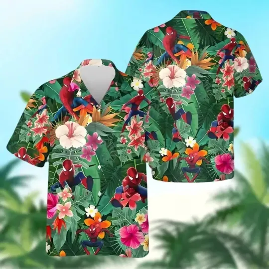 Spiderman Summer Hawaiian Shirt