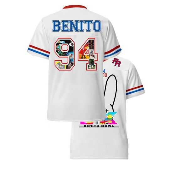 Discover Ver 2 Benito Team Football Peurto Rico Flag Jersey, Gift For Fan Unisex