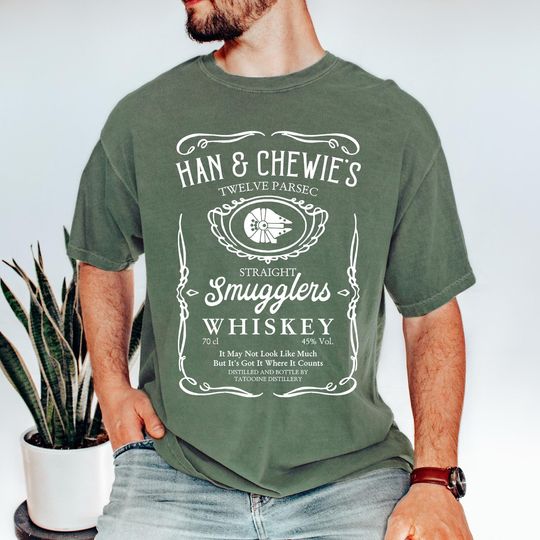 Discover Star Wars Han & Chewie's Shirt, Star Wars Drinking Shirt, Galaxy's Edge Shirt, Comfort Colors