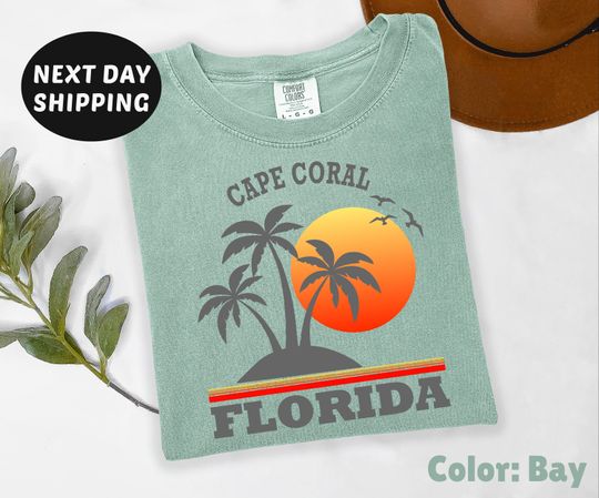 Discover Comfort Colors Cape Coral Florida Shirt, Cape Coral Hometown Shirt, Retro Cape Coral Shirt