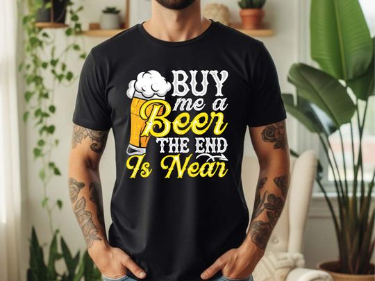 Discover Funny "Buy Me A Beer" T-Shirt: Stag Party Groom Tee