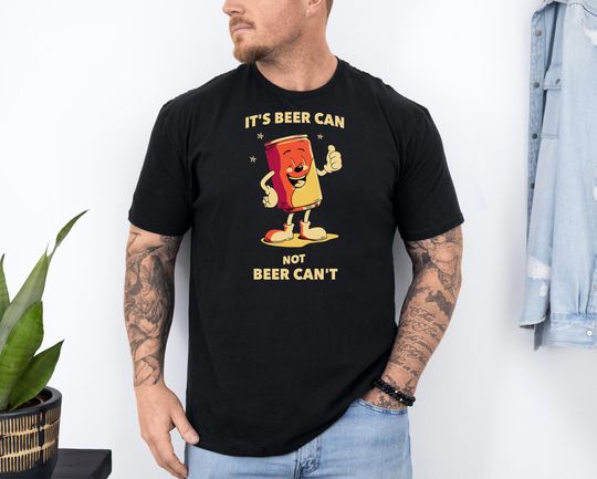 Discover It's Beer Can T-Shirt, Funny Drinking Shirt, Bachelor Party Tee