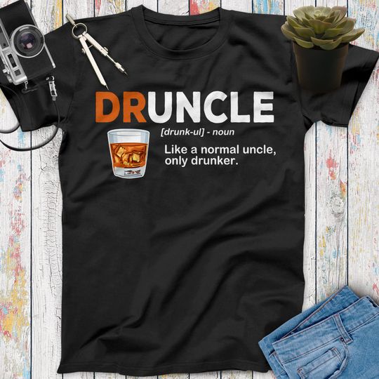 Discover Druncle Drunk Uncle Like A Normal Uncle Only Drunker Funny Beer T Shirt