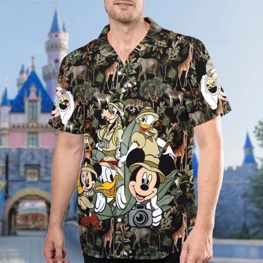 Discover Mickey Mouse Jungle Theme 3D HAWAII SHIRT MOTHER DAY GIFT ALL OVER PRINT US SIZE