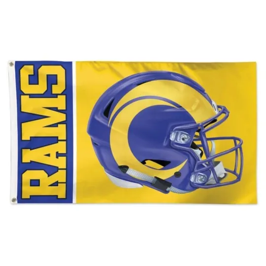 Discover Los Angeles Football 3x5 ft Helmet Flag - Best football Football Gift Banner