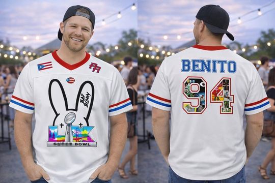 Discover Ver 2 Benito Team Football Peurto Rico Flag Jersey, Gift For Fan Adult and kid