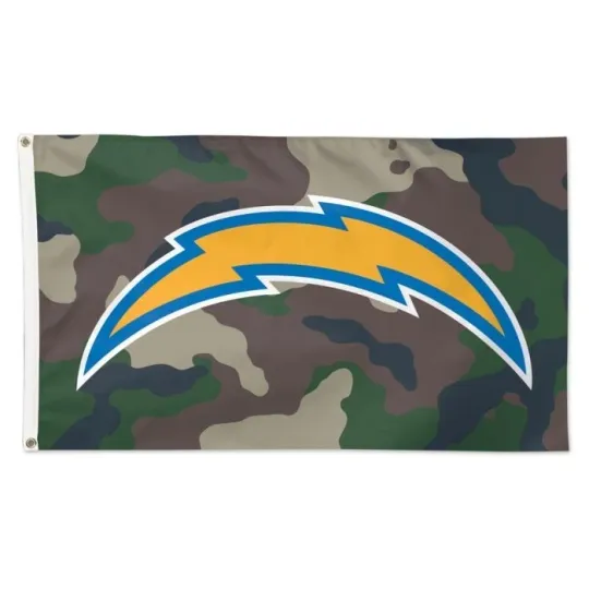 Discover For Los Angeles Chargers Football fans 3x5 ft Camouflage Flag football Wall Banner